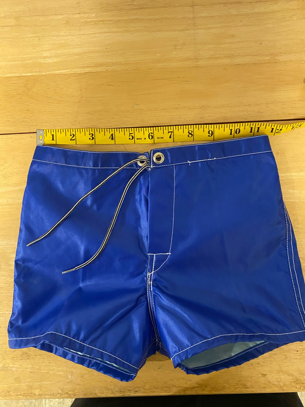 Birdwell Royal Blue Boys Swim Trunks with Contrast Drawstring